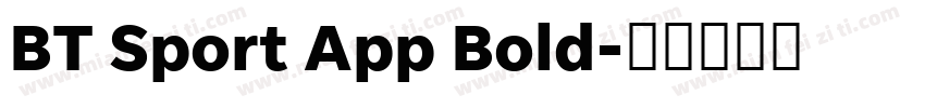 BT Sport App Bold字体转换
